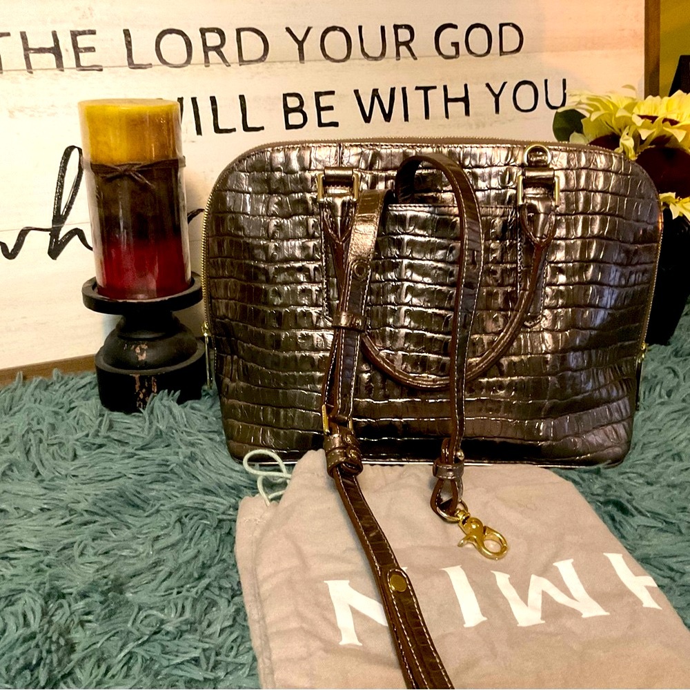 Used Brahmin! Like New! Metallic Color!! - Picture 2 of 10